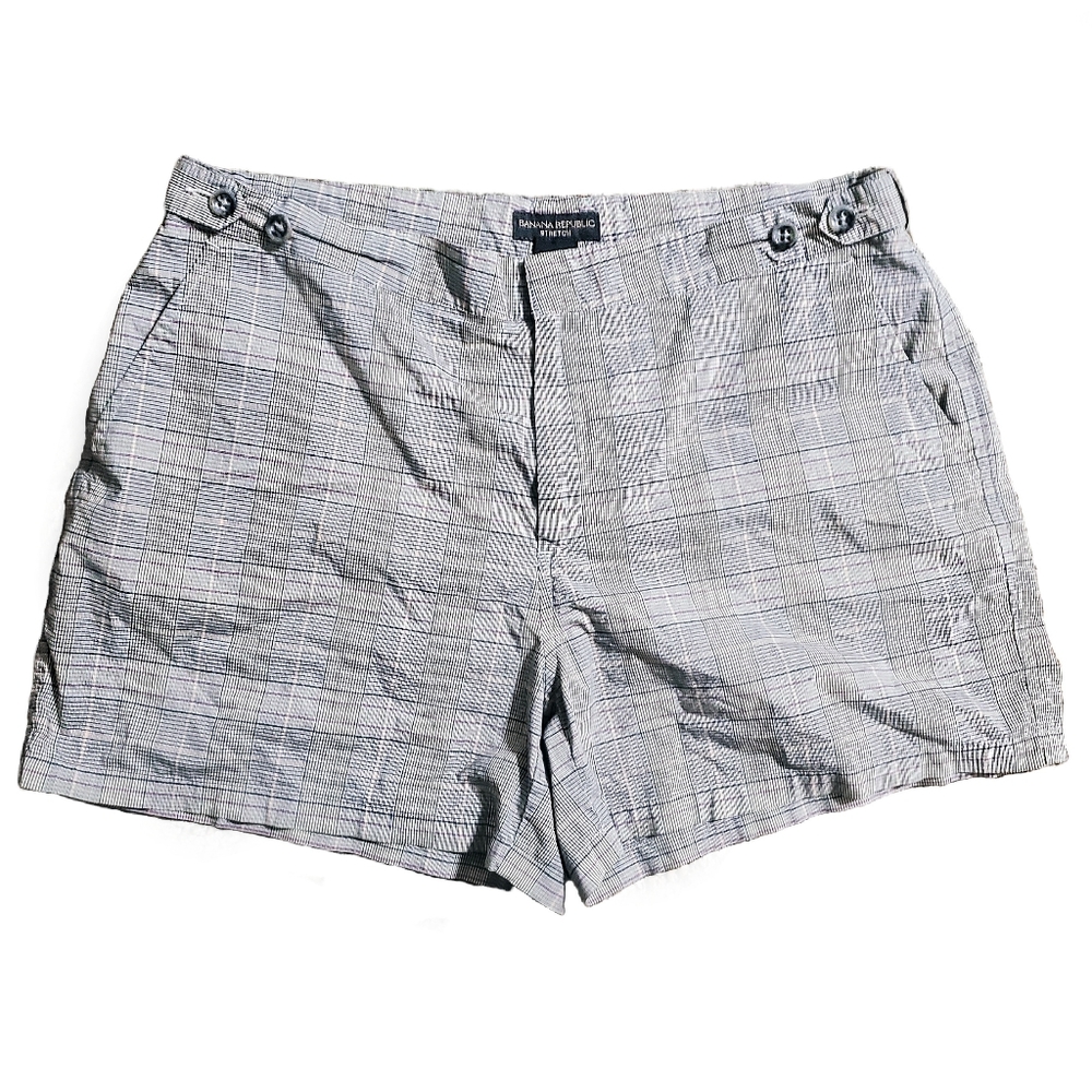 Banana Republic Plaid stretch shorts
